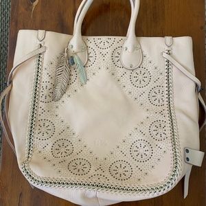 COACH Whiplash Studded Tote  Light Apricot